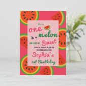 Summer Vibes Watermelon Party laden Einladung (Stehend Vorderseite)