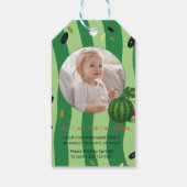 Summer Vibes Watermelon Party laden Geschenkanhänger (Rückseite)