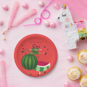 Summer Vibes Watermelon Party laden Pappteller (Party)