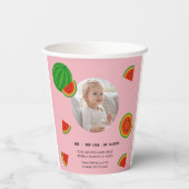Summer Vibes Watermelon Party Pappbecher (Rückseite)