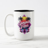 Summer Vibes Zweifarbige Tasse (Links)