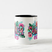 Summer Vibes Zweifarbige Tasse (Mittel)