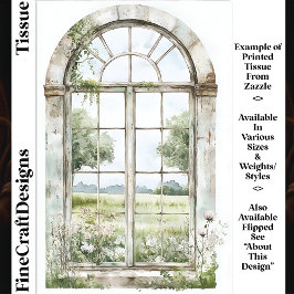 Summer View from Arted Window AN5 Decoupage Seidenpapier