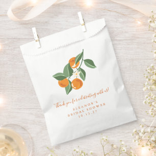 Summer Vintag Orange Boho Custom Brautparty Geschenktütchen