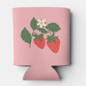 Summer Vintag Pink Strawberry Boho Brautparty Dosenkühler (Rückseite)