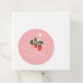 Summer Vintag Pink Strawberry Boho Brautparty Geschenkanhänger (Beispiel)