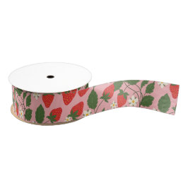 Summer Vintag Pink Strawberry Boho Brautparty Ripsband