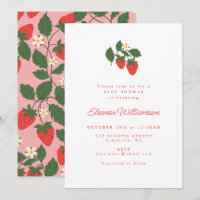 Summer Vintag White Strawberry Boho Babydusche