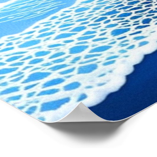 Summer Violet Ocean Poster (Ecke)