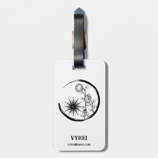 Summer Wappen Gepäckanhänger (Rückseite vertikal)