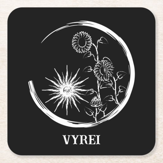 Summer Wappen Rechteckiger Pappuntersetzer (Vorderseite)