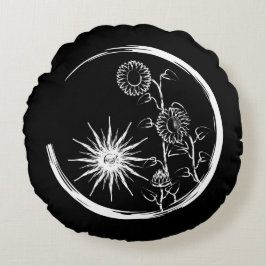 Summer Wappen Rundes Kissen