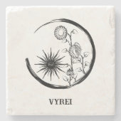 Summer Wappen Steinuntersetzer (Vorderseite)