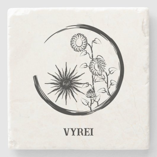 Summer Wappen Steinuntersetzer (Vorderseite)