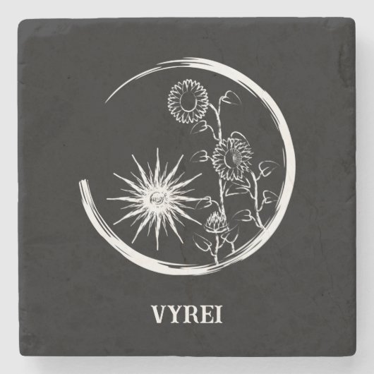 Summer Wappen Steinuntersetzer (Vorderseite)