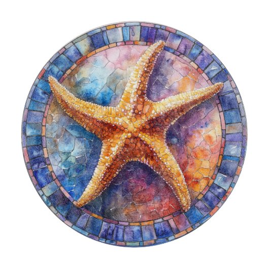 Summer Wassercolor Art Cutting Board Schneidebrett (Vorderseite)