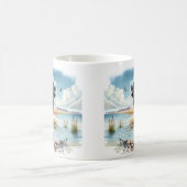 Summer Watercolor American Buffalo Kaffeetasse (Mittel)