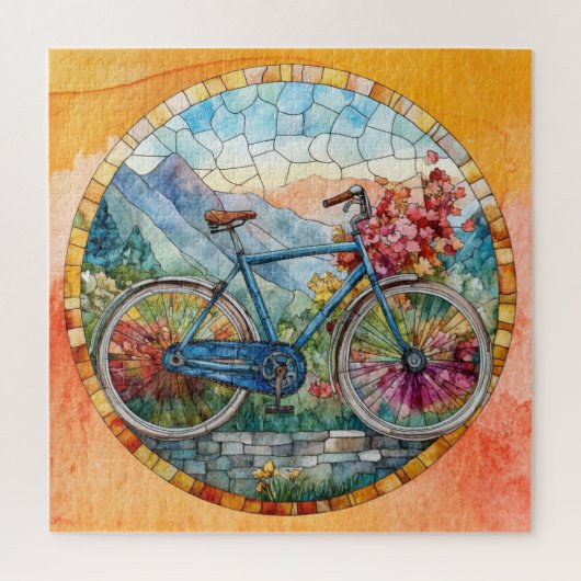 Summer Watercolor Art Puzzle (Vertikal)
