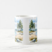 Summer Watercolor Bald Eagle Kaffeetasse (Mittel)