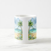 Summer Watercolor Duck am Strand Kaffeetasse (Mittel)