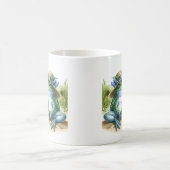 Summer Watercolor Frog am Strand Kaffeetasse (Mittel)