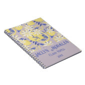 Summer Watercolor Lavender Lemon Floral Notizblock (Rechte Seite)