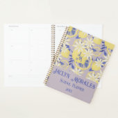 Summer Watercolor Lavender Lemon Floral Planer (Anzeige)