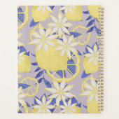 Summer Watercolor Lavender Lemon Floral Planer (Rückseite)
