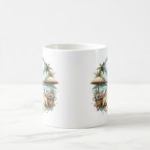 Summer Watercolor Löwe am Strand Kaffeetasse (Mittel)