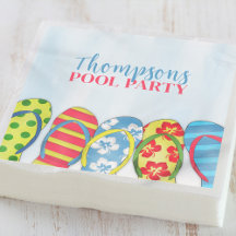 Summer Watercolor Pool Party Custom