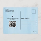 Summer Watercolor Pool Party Niedlich Custom Postkarte (Rückseite)