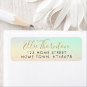 Summer Watercolor-Rücksendeadresse (Insitu)