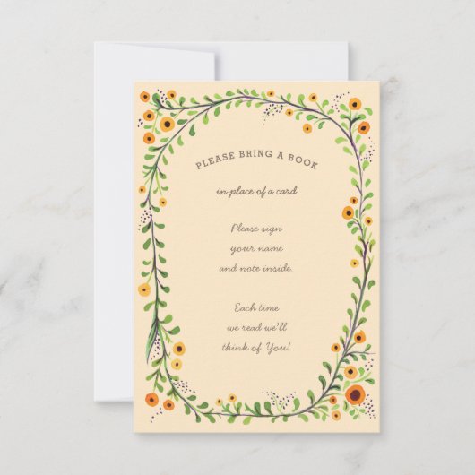 Summer Watercolor Sonnenblumen Wein Babybuchanfrag Einladung (Vorderseite)