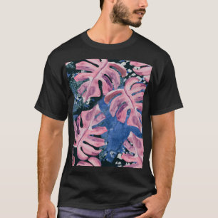 Summer Watercolor Tropical Grunge Pattern T-Shirt