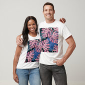 Summer Watercolor Tropical Grunge Pattern T-Shirt (Unisex)