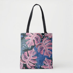 Summer Watercolor Tropical Grunge Pattern Tasche