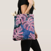 Summer Watercolor Tropical Grunge Pattern Tasche (Von Nahem)