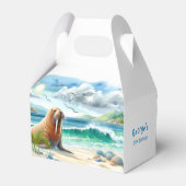 Summer Watercolor Walrus Geschenkschachtel (Rückseite)