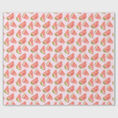 Summer Watercolor Watermelon Geschenkpapier (Flach)
