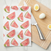 Summer Watercolor Watermelon Geschirrtuch (Viertel Falte)