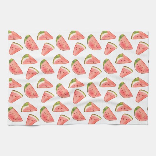 Summer Watercolor Watermelon Geschirrtuch (Horizontal)