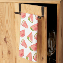 Summer Watercolor Watermelon Geschirrtuch