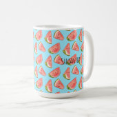 Summer Watercolor Watermelon Kaffeetasse (VorderseiteRechts)