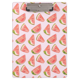 Summer Watercolor Watermelon Klemmbrett