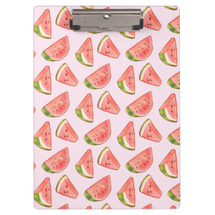 Summer Watercolor Watermelon Klemmbrett