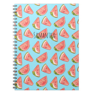 Summer Watercolor Watermelon Notizblock
