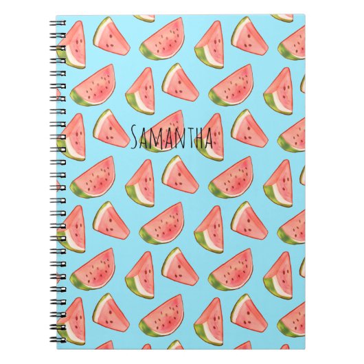 Summer Watercolor Watermelon Notizblock (Vorderseite)