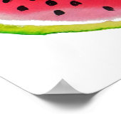 Summer Watercolor Watermelon Poster (Ecke)