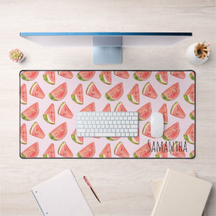 Summer Watercolor Watermelon Schreibtischunterlage