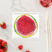 Summer Watercolor Watermelon Serviette (Beispiel)